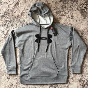 Woman’s Under Armour Gray Hoodie with Black Logo